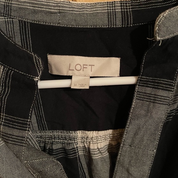 Loft Black and White Checkered Shirt - Picture 2 of 3